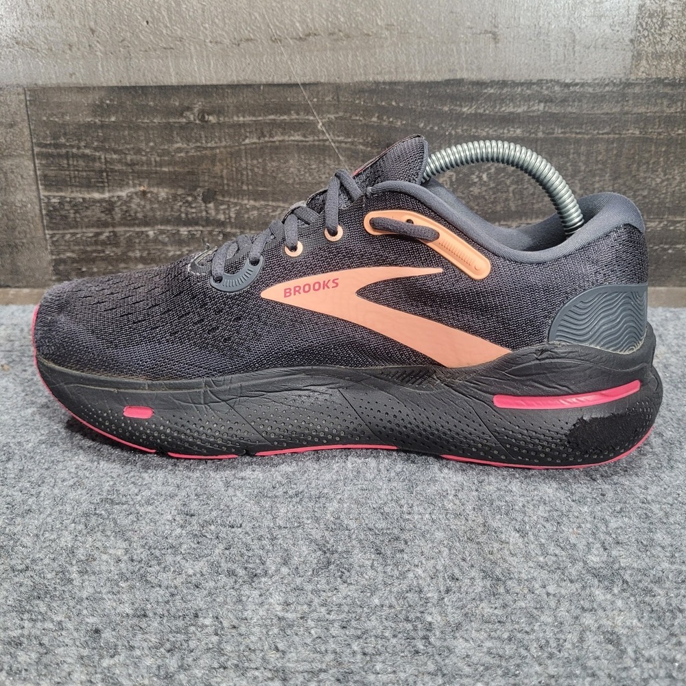 Brooks Ghost Max Womens 9.5 Shoes Running Walking Sneaker Black 1203951B049 Gym - Picture 8 of 16